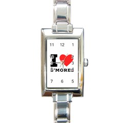 I Love S’mores  Rectangle Italian Charm Watch by ilovewhateva