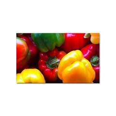 Colorful Capsicum Sticker (rectangular) by Sparkle