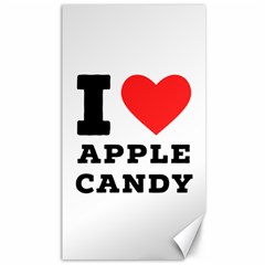 I Love Apple Candy Canvas 40  X 72  by ilovewhateva