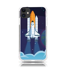 Spaceship-milkyway-galaxy Iphone 11 Tpu Uv Print Case by Salman4z