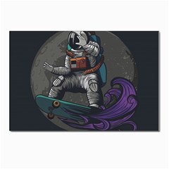 Illustration-astronaut-cosmonaut-paying-skateboard-sport-space-with-astronaut-suit Postcards 5  X 7  (pkg Of 10) by Salman4z