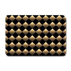 Golden Chess Board Background Small Doormat by pakminggu