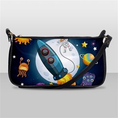 Spaceship-astronaut-space Shoulder Clutch Bag by Salman4z