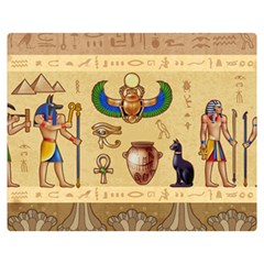 Egypt-horizontal-illustration Premium Plush Fleece Blanket (medium) by Salman4z