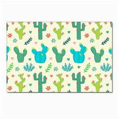 Cactus-succulents-floral-seamless-pattern Postcards 5  X 7  (pkg Of 10) by Salman4z