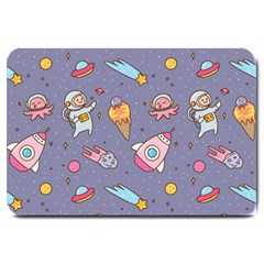 Outer-space-seamless-background Large Doormat by Salman4z