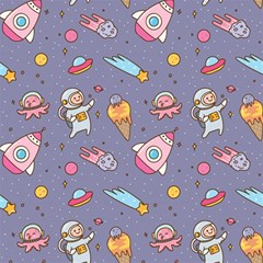 Outer-space-seamless-background Play Mat (rectangle) by Salman4z