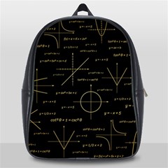 Abstract-math Pattern School Bag (large) by Salman4z