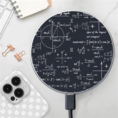 Mathematical-seamless-pattern-with-geometric-shapes-formulas Wireless Fast Charger(white) by Salman4z