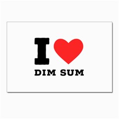 I Love Dim Sum Postcards 5  X 7  (pkg Of 10) by ilovewhateva