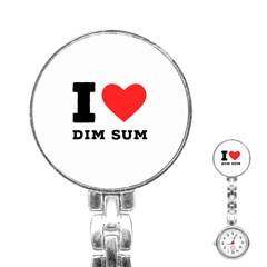 I Love Dim Sum Stainless Steel Nurses Watch by ilovewhateva