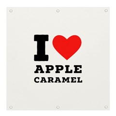 I Love Apple Caramel Banner And Sign 4  X 4  by ilovewhateva