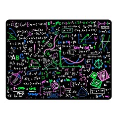 Math-linear-mathematics-education-circle-background Two Sides Fleece Blanket (small) by Salman4z