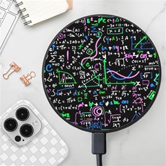 Math-linear-mathematics-education-circle-background Wireless Fast Charger(black) by Salman4z