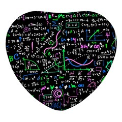 Math-linear-mathematics-education-circle-background Heart Glass Fridge Magnet (4 Pack) by Salman4z