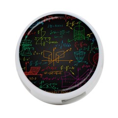 Mathematical-colorful-formulas-drawn-by-hand-black-chalkboard 4-port Usb Hub (one Side) by Salman4z