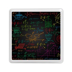 Mathematical-colorful-formulas-drawn-by-hand-black-chalkboard Memory Card Reader (square) by Salman4z