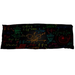 Mathematical-colorful-formulas-drawn-by-hand-black-chalkboard Body Pillow Case (dakimakura) by Salman4z