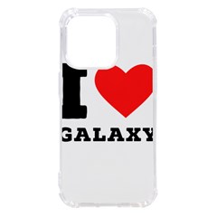 I Love Galaxy  Iphone 14 Pro Tpu Uv Print Case by ilovewhateva