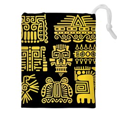 American-golden-ancient-totems Drawstring Pouch (5xl) by Salman4z