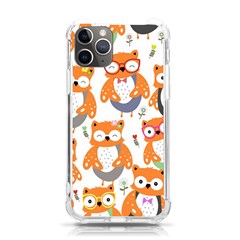 Cute-colorful-owl-cartoon-seamless-pattern Iphone 11 Pro 5 8 Inch Tpu Uv Print Case by Salman4z