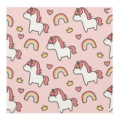 Cute-unicorn-rainbow-seamless-pattern-background Banner And Sign 4  X 4  by Salman4z