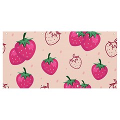 Seamless-strawberry-fruit-pattern-background Banner And Sign 8  X 4  by Salman4z