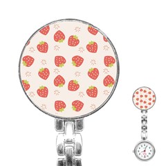 Strawberries-pattern-design Stainless Steel Nurses Watch by Salman4z