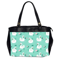 Elegant Swan Seamless Pattern Oversize Office Handbag (2 Sides) by pakminggu