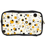 Flat Geometric Shapes Background Toiletries Bag (Two Sides) Front