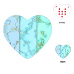 Background Marble Set Playing Cards Single Design (Heart) Front