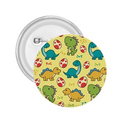 Seamless Pattern With Cute Dinosaurs Character 2 25  Buttons by pakminggu