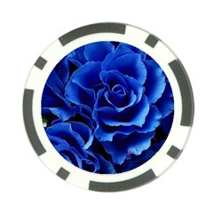 Blue Roses Flowers Plant Romance Blossom Bloom Nature Flora Petals Poker Chip Card Guard (10 Pack) by pakminggu