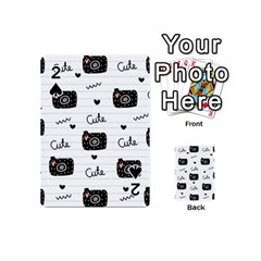 Cute Cameras Doodles Hand Drawn Playing Cards 54 Designs (mini) by pakminggu