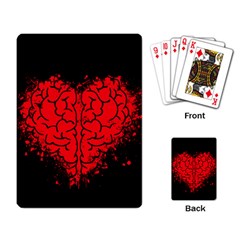 Heart Brain Mind Psychology Doubt Playing Cards Single Design (rectangle) by pakminggu