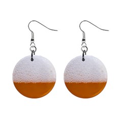 Beer Foam Bubbles Alcohol Glass Mini Button Earrings by pakminggu