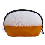 Beer Foam Bubbles Alcohol Glass Accessory Pouch (Large) Front