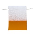 Beer Foam Bubbles Alcohol Glass Lightweight Drawstring Pouch (S) Back