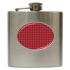 Snowflake Christmas Tree Pattern Hip Flask (6 Oz) by pakminggu