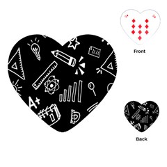 Knowledge Drawing Education Science Playing Cards Single Design (heart) by pakminggu