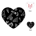 Knowledge Drawing Education Science Playing Cards Single Design (Heart) Front