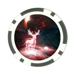 Deer Animal Moon Planet Space Fantasy Poker Chip Card Guard (10 Pack) by pakminggu