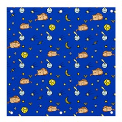 Cat Animals Sleep Stars Seamless Background Banner And Sign 4  X 4  by pakminggu