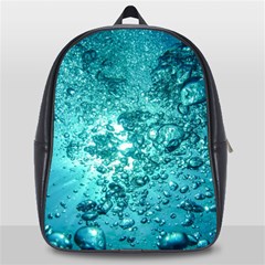 Nature Wallpaper Bubbles Water Bubbly School Bag (large) by pakminggu