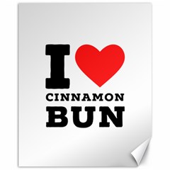 I Love Cinnamon Bun Canvas 11  X 14  by ilovewhateva