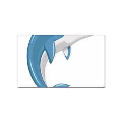 Blue Dolphin Sticker (rectangular) by pakminggu