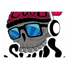 Cool Skull Two Sides Premium Plush Fleece Blanket (mini) by pakminggu