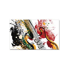 Electric Guitar Sticker Rectangular (10 Pack) by pakminggu