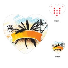 Hawaii Beach Summer Playing Cards Single Design (heart) by pakminggu