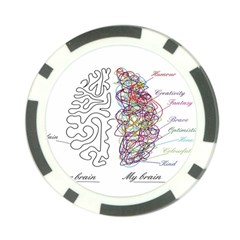 Neurodivergent Creative Smart Brain Poker Chip Card Guard (10 Pack) by pakminggu